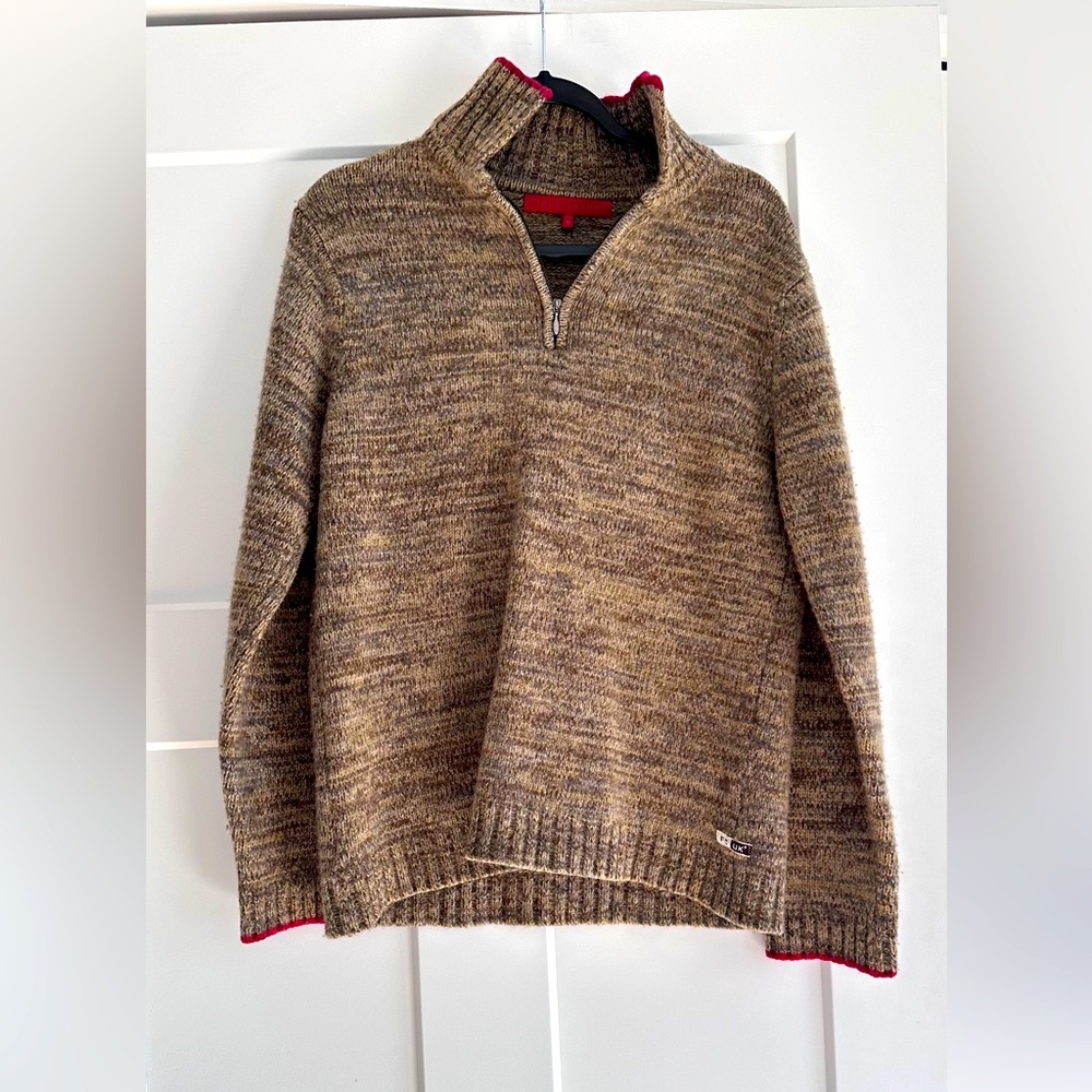 fcuk jeans/FRENCH CONNECTION MENS 3/4 ZIP SWEATER SIZE MEDIUM.